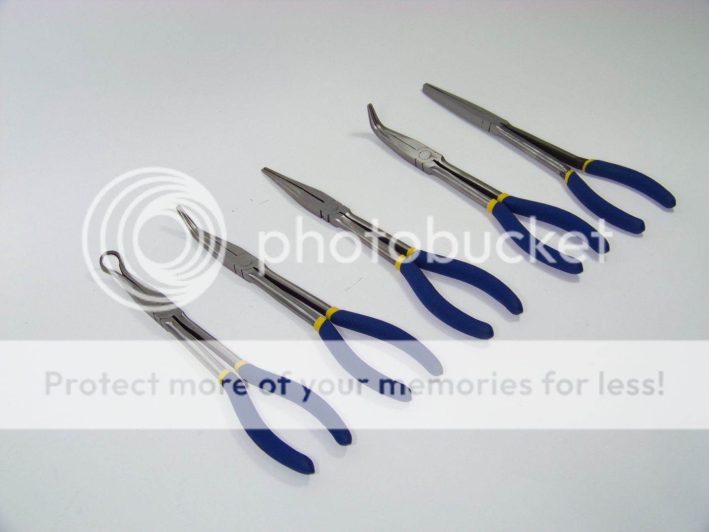 LONG NOSE PLIERS 5 PC SET 11" BENT NEEDLE CABLE STRAIGHT NOSE LONG REACH PLIERS eBay